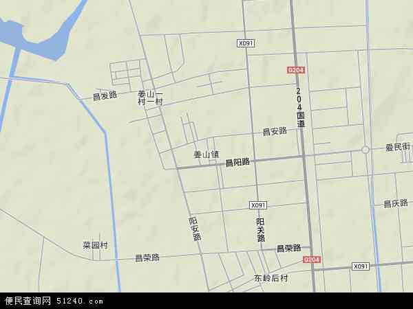 姜山镇地形图 - 姜山镇地形图高清版 - 2024年姜山镇地形图