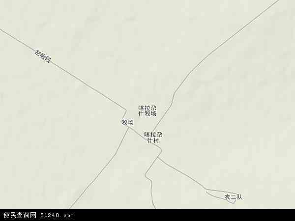 喀拉尕什牧场地形图 - 喀拉尕什牧场地形图高清版 - 2024年喀拉尕什牧场地形图