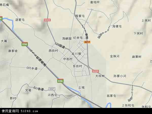 龙川镇地形图 - 龙川镇地形图高清版 - 2024年龙川镇地形图