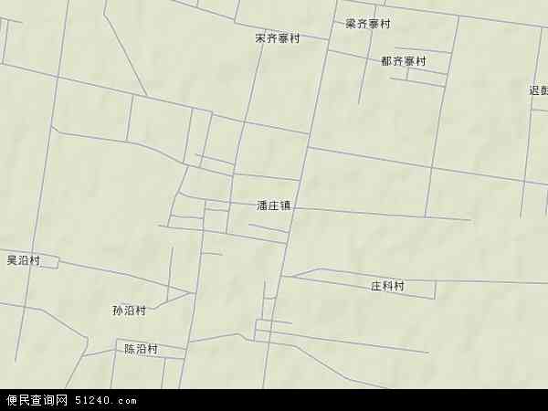 潘庄镇地形图 - 潘庄镇地形图高清版 - 2024年潘庄镇地形图
