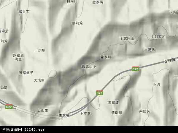 青岚山乡地形图 - 青岚山乡地形图高清版 - 2024年青岚山乡地形图