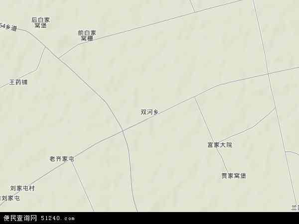 双河乡地形图 - 双河乡地形图高清版 - 2024年双河乡地形图