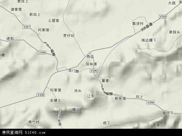 双林镇地形图 - 双林镇地形图高清版 - 2024年双林镇地形图