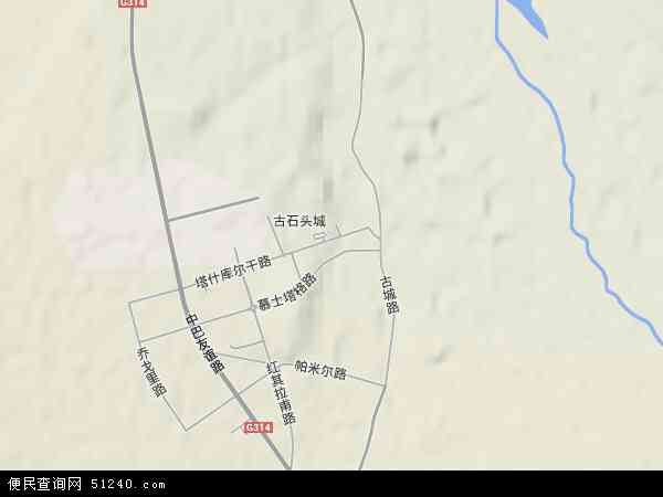 塔什库尔干镇地形图 - 塔什库尔干镇地形图高清版 - 2024年塔什库尔干镇地形图