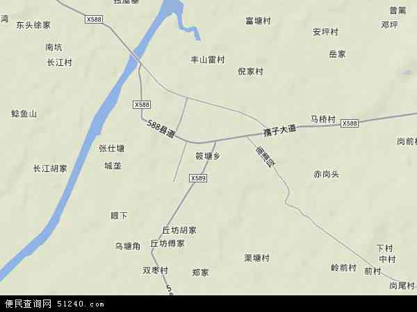 筱塘乡地形图 - 筱塘乡地形图高清版 - 2024年筱塘乡地形图
