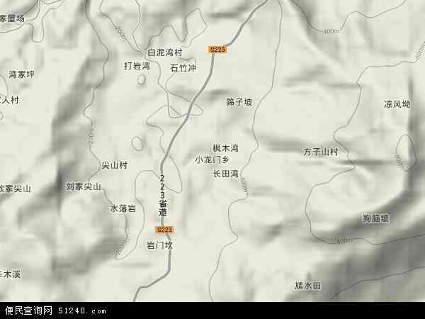 小龙门乡地形图 - 小龙门乡地形图高清版 - 2024年小龙门乡地形图
