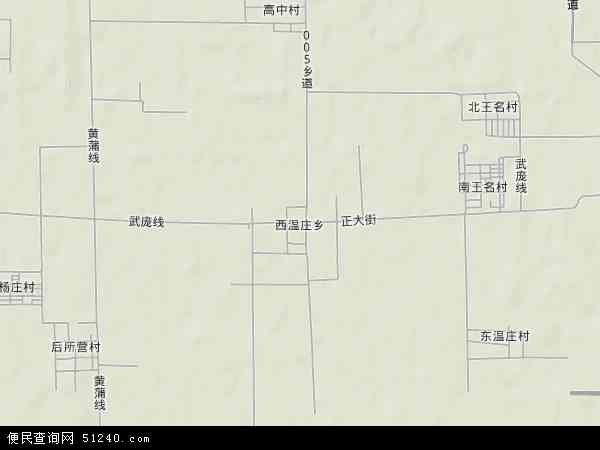 西温庄乡地形图 - 西温庄乡地形图高清版 - 2024年西温庄乡地形图