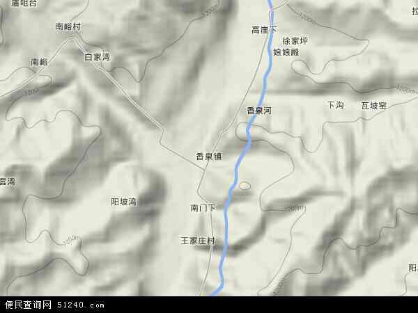 香泉镇地形图 - 香泉镇地形图高清版 - 2024年香泉镇地形图