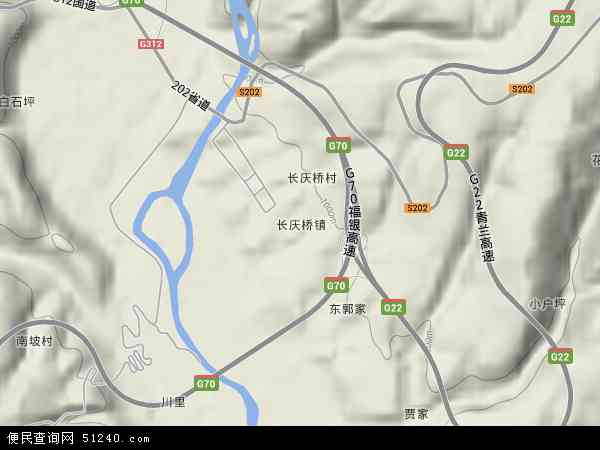 长庆桥镇地形图 - 长庆桥镇地形图高清版 - 2024年长庆桥镇地形图