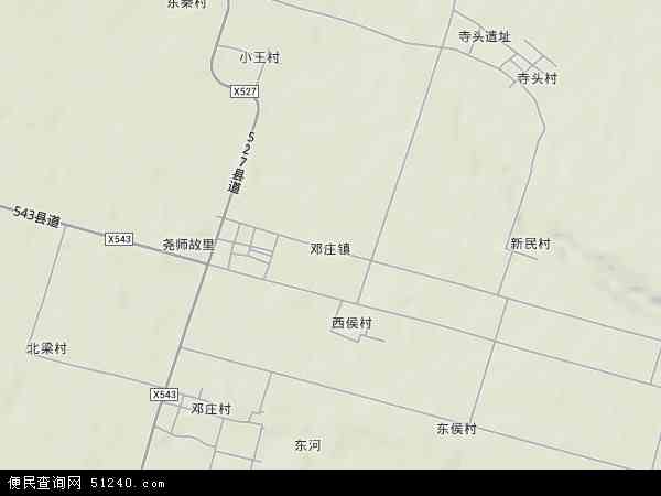 邓庄镇地形图 - 邓庄镇地形图高清版 - 2024年邓庄镇地形图