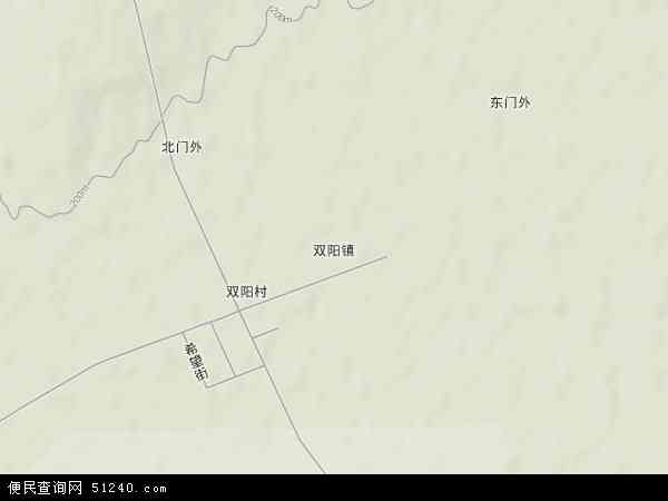 双阳镇地形图 - 双阳镇地形图高清版 - 2024年双阳镇地形图