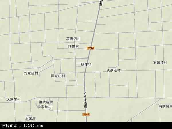 山东省莱芜市莱城区杨庄镇地图(地图)