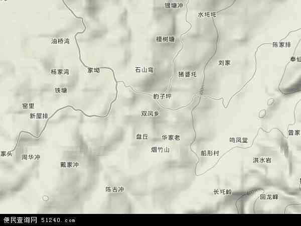 双凤乡地形图 - 双凤乡地形图高清版 - 2024年双凤乡地形图