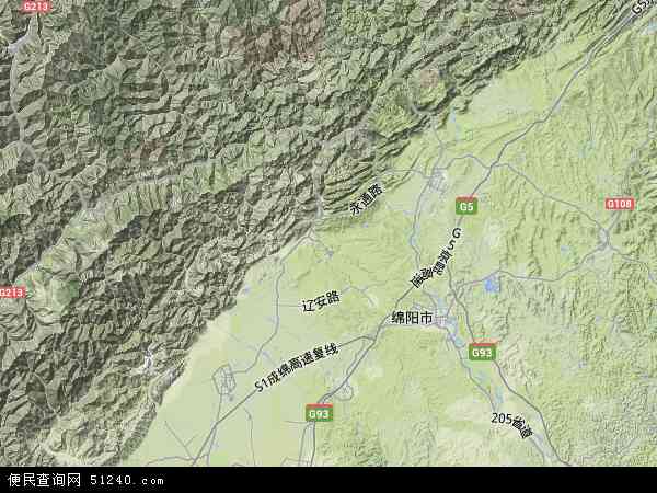 桃龙藏族乡地形图 - 桃龙藏族乡地形图高清版 - 2024年桃龙藏族乡地形图