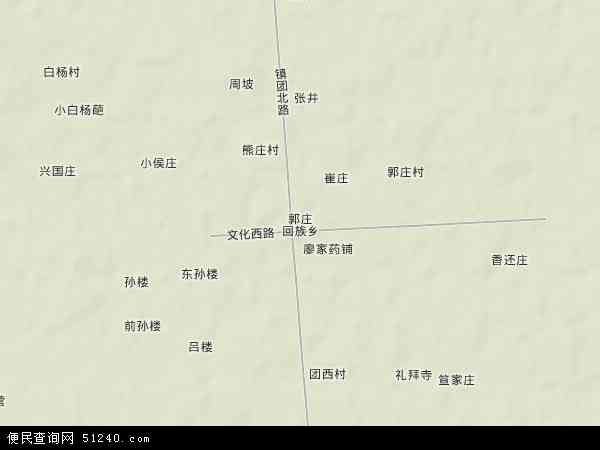 郭庄回族乡地形图 - 郭庄回族乡地形图高清版 - 2024年郭庄回族乡地形图