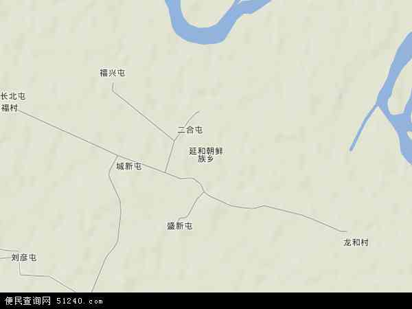 延和朝鲜族乡地形图 - 延和朝鲜族乡地形图高清版 - 2024年延和朝鲜族乡地形图