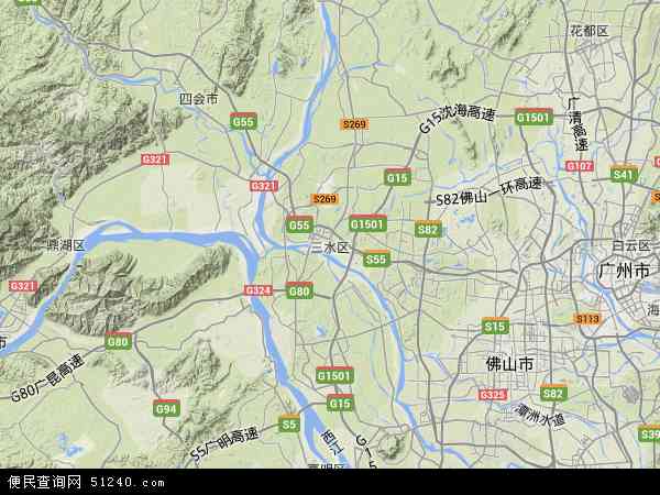 广州军区三水农场地形图 - 广州军区三水农场地形图高清版 - 2024年广州军区三水农场地形图