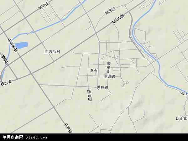 李石地形图 - 李石地形图高清版 - 2024年李石地形图