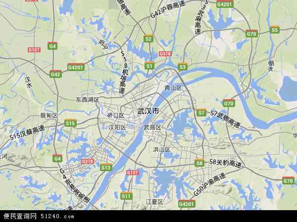 武汉市地形图 - 武汉市地形图高清版 - 2024年武汉市地形图