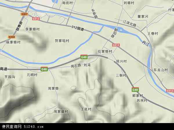 刘湾地形图 - 刘湾地形图高清版 - 2024年刘湾地形图