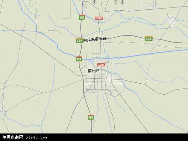 宿州市地形图 - 宿州市地形图高清版 - 2024年宿州市地形图