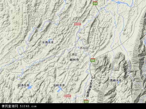 中国 湖南省 郴州市 北湖区 增福本站收录有:2021增福卫星地图高清版