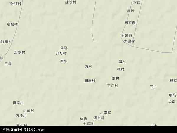 方村地形图 - 方村地形图高清版 - 2024年方村地形图