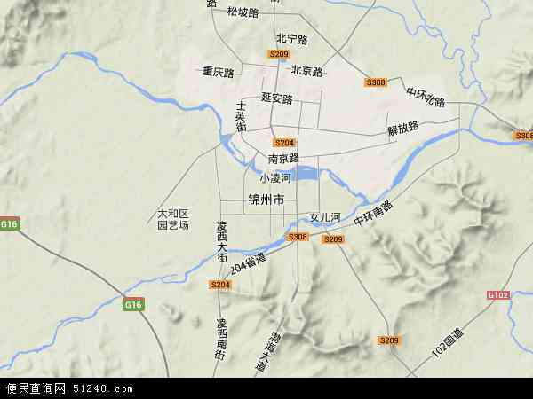锦州市地形图 锦州市地形图高清版 2022年锦州市地形图