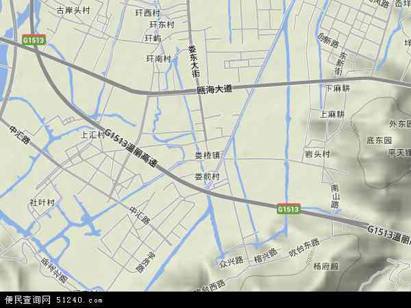 浙江省温州市瓯海区娄桥地图(地图)