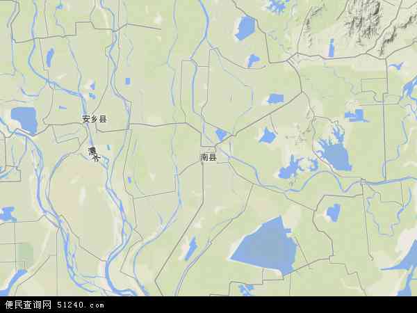 南县地形图 - 南县地形图高清版 - 2024年南县地形图