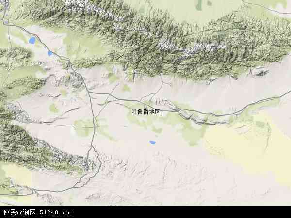 吐鲁番市地形图 - 吐鲁番市地形图高清版 - 2024年吐鲁番市地形图