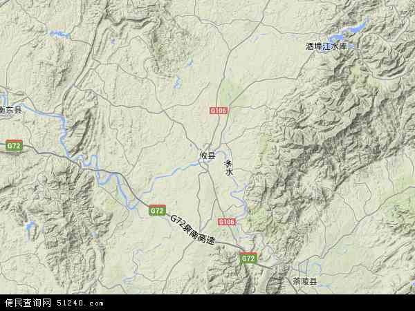 攸县地形图 - 攸县地形图高清版 - 2024年攸县地形图