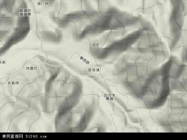 安哈镇地形图 - 安哈镇地形图高清版 - 2024年安哈镇地形图