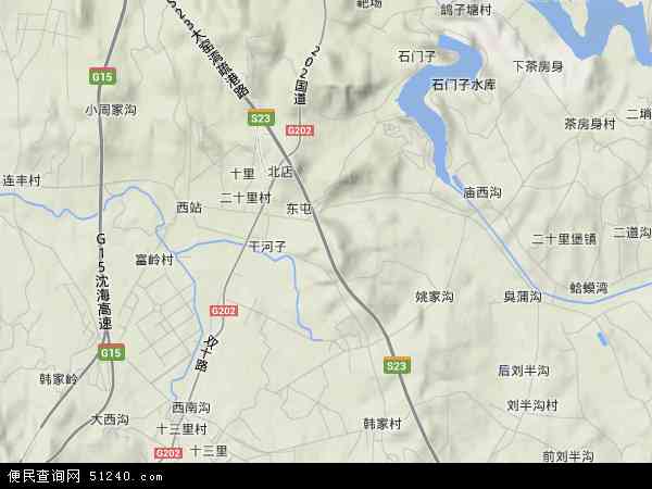 大窑湾地形图 - 大窑湾地形图高清版 - 2024年大窑湾地形图