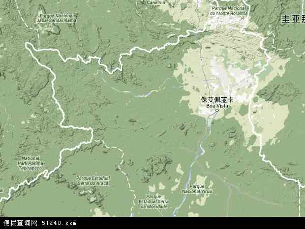 罗赖马地形图 - 罗赖马地形图高清版 - 2024年罗赖马地形图
