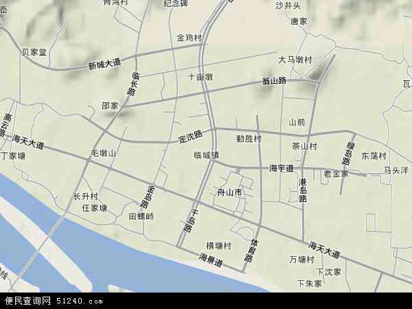  浙江省 舟山市 定海区 临城 本站收录有:2021临城地图高清版