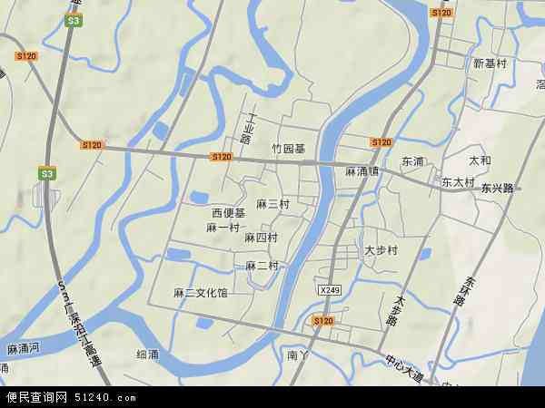 麻三村地形图 - 麻三村地形图高清版 - 2024年麻三村地形图