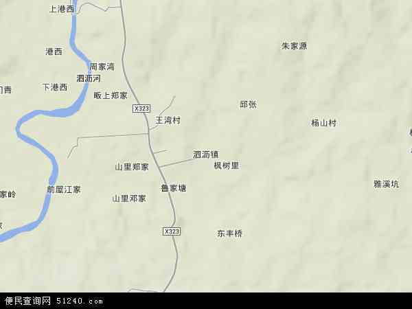 泗沥镇地形图 - 泗沥镇地形图高清版 - 2024年泗沥镇地形图