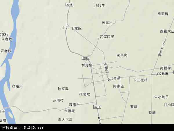 苏埠镇地形图 - 苏埠镇地形图高清版 - 2024年苏埠镇地形图