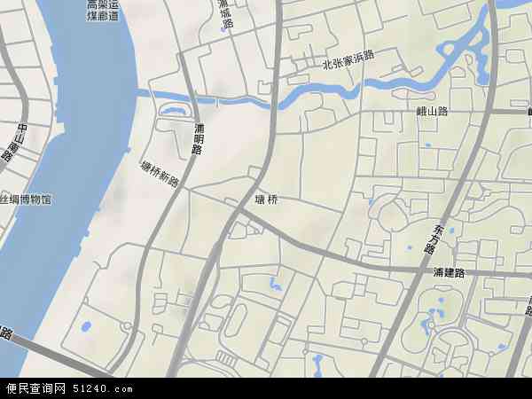 塘桥地形图 - 塘桥地形图高清版 - 2024年塘桥地形图