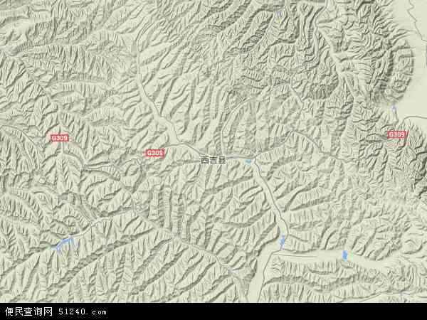 西吉县地形图 - 西吉县地形图高清版 - 2024年西吉县地形图