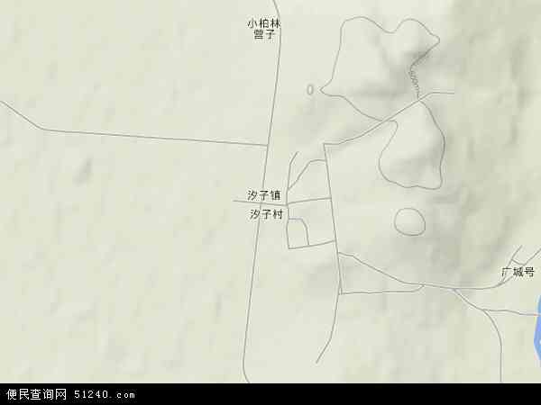 汐子镇地形图 - 汐子镇地形图高清版 - 2024年汐子镇地形图