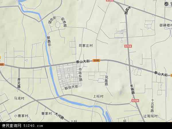 中国 山东省 泰安市 岱岳区 粥店本站收录有:2021粥店卫星地图高清版