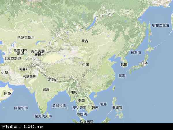 中国地形图 - 中国地形图高清版 - 2024年中国地形图