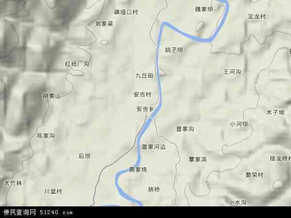 安吉乡地形图 - 安吉乡地形图高清版 - 2024年安吉乡地形图