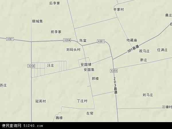 安国镇地形图 - 安国镇地形图高清版 - 2024年安国镇地形图