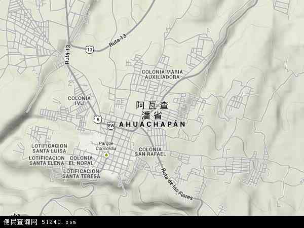 阿瓦查潘地形图 - 阿瓦查潘地形图高清版 - 2024年阿瓦查潘地形图