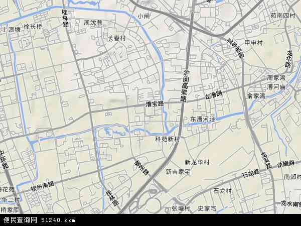 漕河泾地形图 - 漕河泾地形图高清版 - 2024年漕河泾地形图