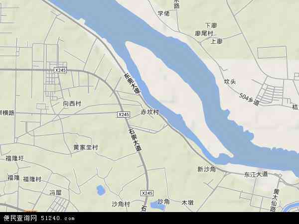 赤坎村地形图 - 赤坎村地形图高清版 - 2024年赤坎村地形图