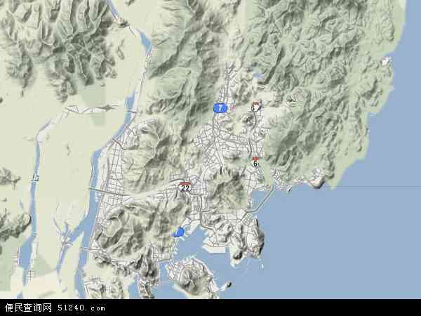 釜山地形图 - 釜山地形图高清版 - 2024年釜山地形图